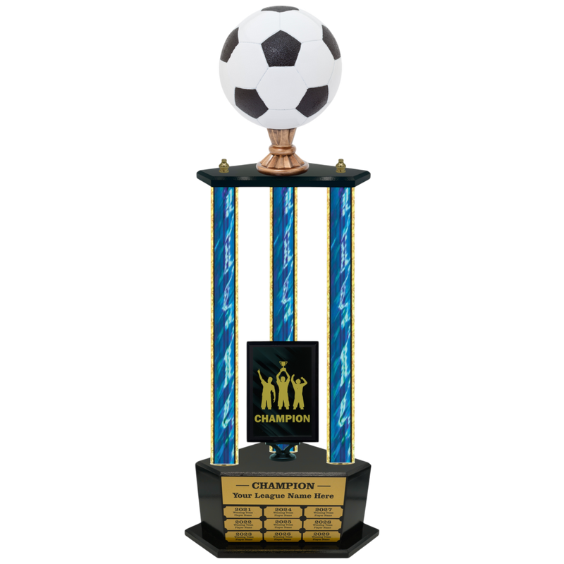 Premium Custom Perpetual Soccer Trophy - Type 3P003/P38B Series 2RG3013