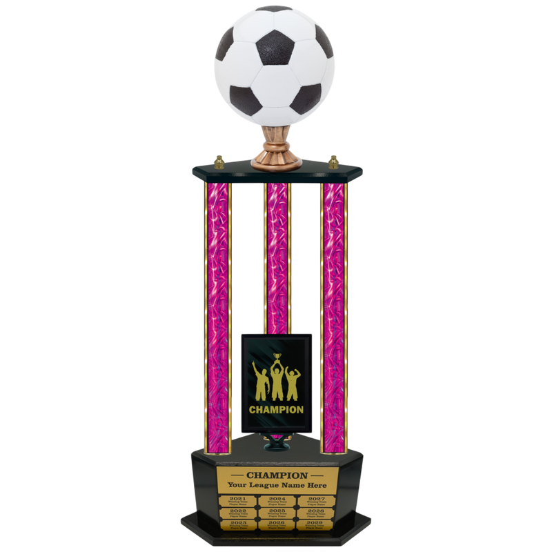 Premium Custom Perpetual Soccer Trophy - Type 3P003/P38B Series 2RG3013