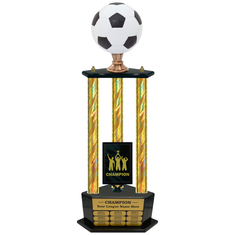 Premium Custom Perpetual Soccer Trophy - Type 3P003/P38B Series 2RG3013