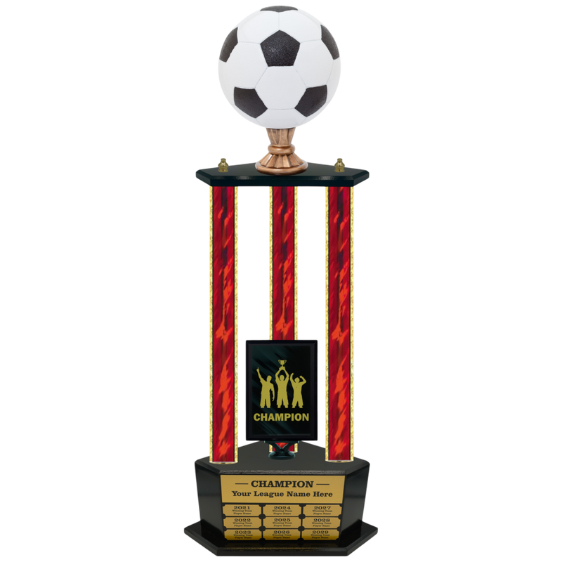 Premium Custom Perpetual Soccer Trophy - Type 3P003/P38B Series 2RG3013