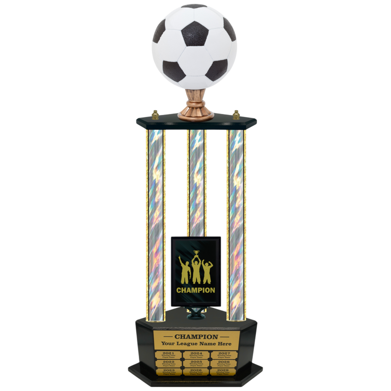 Premium Custom Perpetual Soccer Trophy - Type 3P003/P38B Series 2RG3013