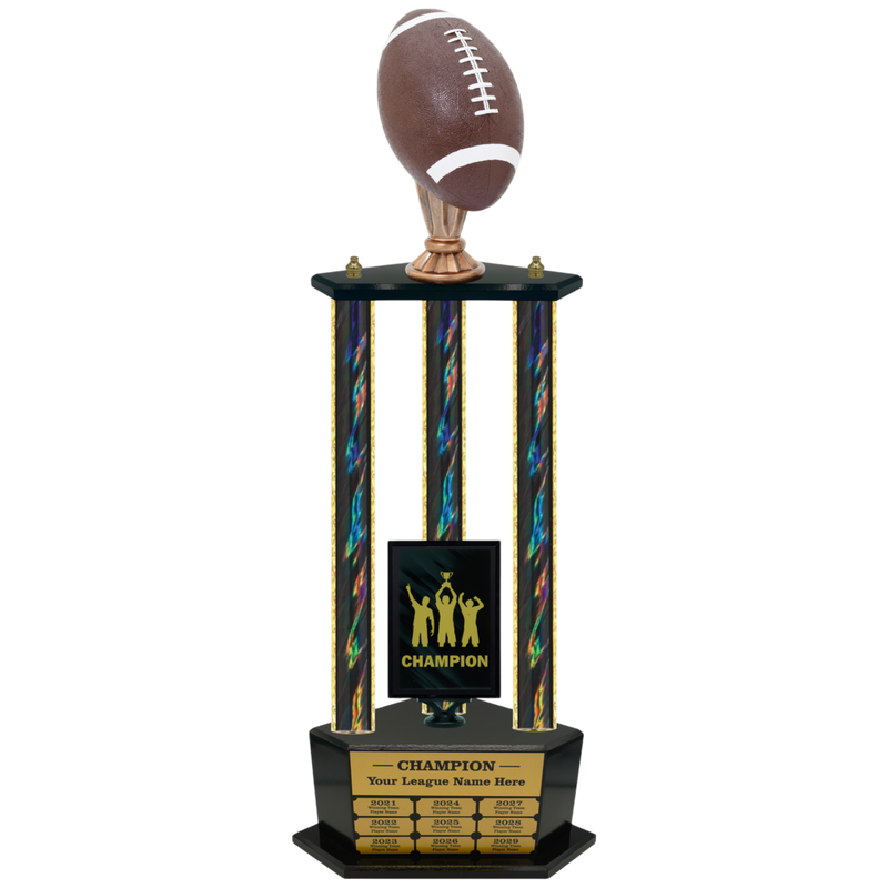 Premium Custom Perpetual Football Trophy - Type 3P003/P38B Series 2RG3006