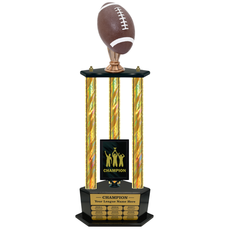 Premium Custom Perpetual Football Trophy - Type 3P003/P38B Series 2RG3006