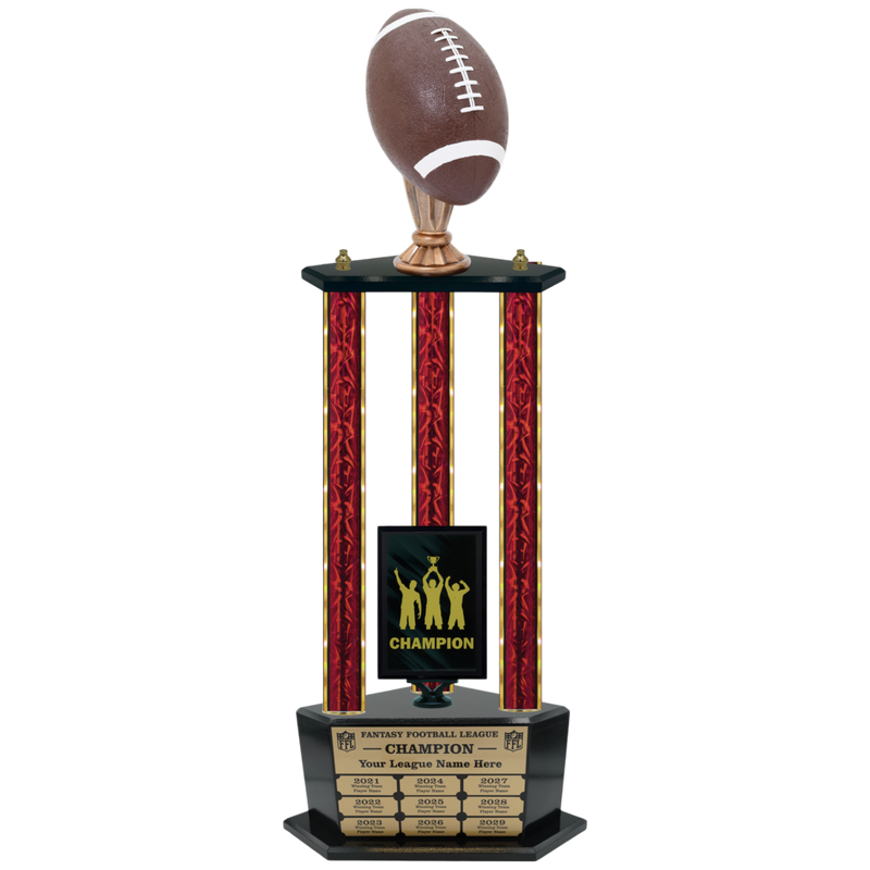 Premium Custom Perpetual Football Trophy - Type 3P003/P38B Series 2RG3006