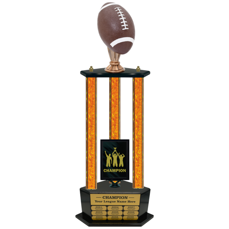 Premium Custom Perpetual Football Trophy - Type 3P003/P38B Series 2RG3006