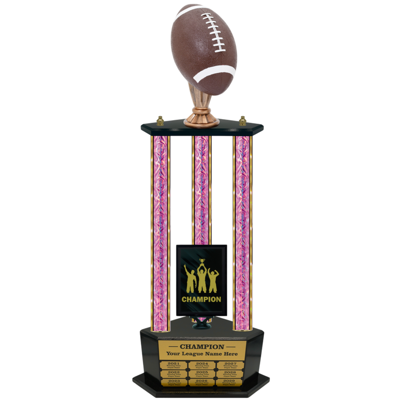 Premium Custom Perpetual Football Trophy - Type 3P003/P38B Series 2RG3006