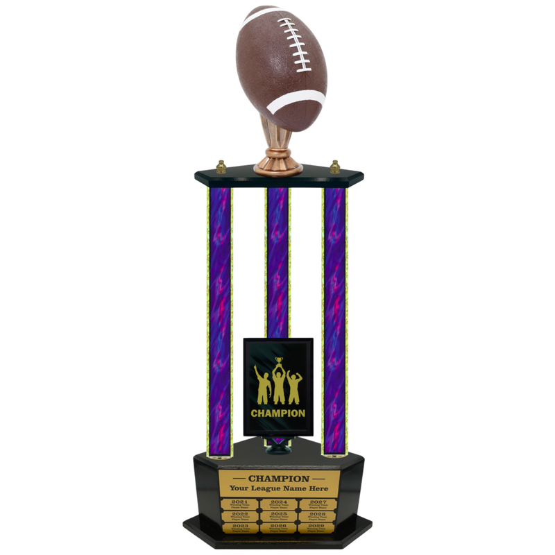 Premium Custom Perpetual Football Trophy - Type 3P003/P38B Series 2RG3006