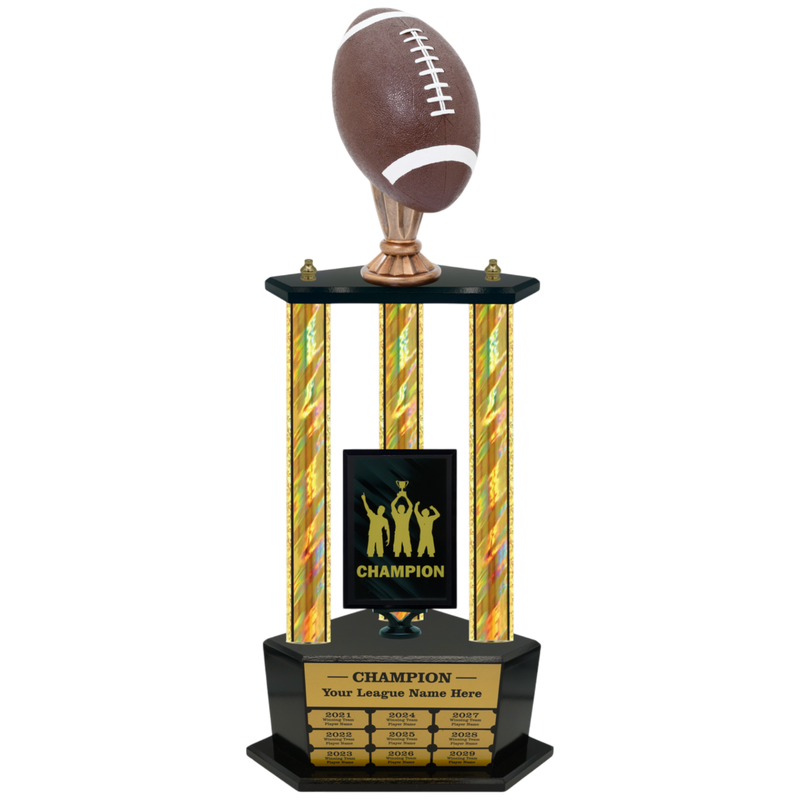 Premium Custom Perpetual Football Trophy - Type 3P003/P38B Series 2RG3006