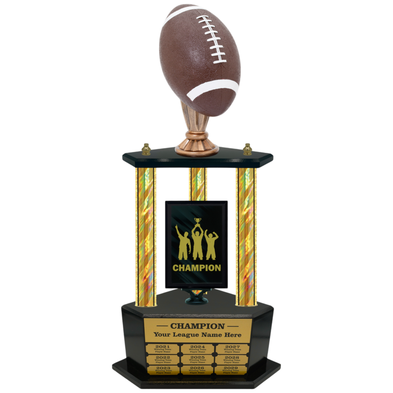 Premium Custom Perpetual Football Trophy - Type 3P003/P38B Series 2RG3006