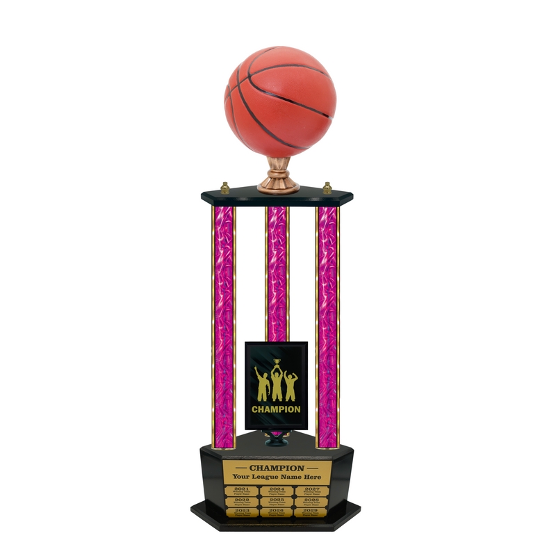 Premium Custom Perpetual Basketball Trophy - Type 3P003/P38B Series 2RG3003