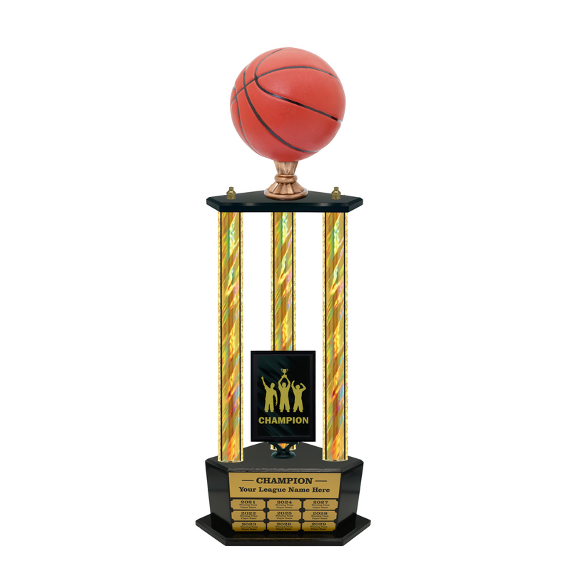 Premium Custom Perpetual Basketball Trophy - Type 3P003/P38B Series 2RG3003