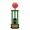 Premium Custom Perpetual Basketball Trophy - Type 3P003/P38B Series 2RG3003
