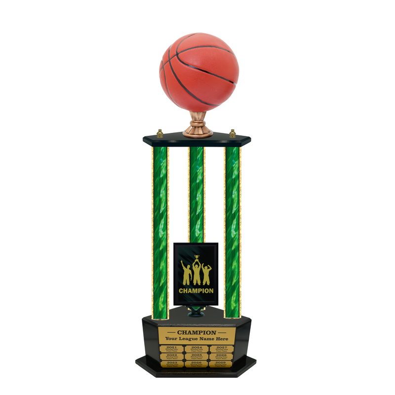 Premium Custom Perpetual Basketball Trophy - Type 3P003/P38B Series 2RG3003