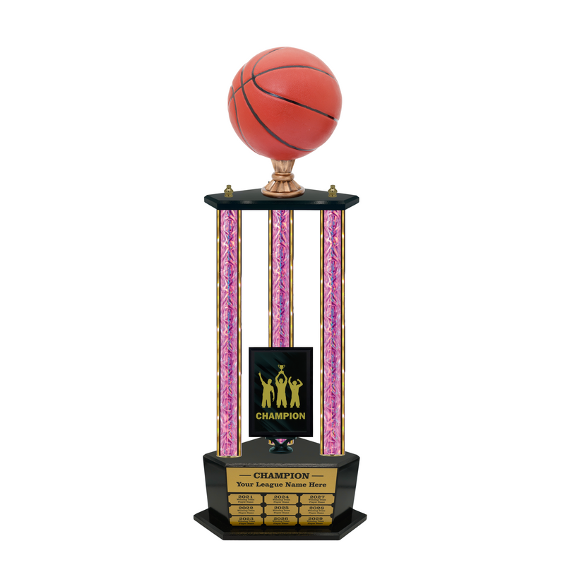 Premium Custom Perpetual Basketball Trophy - Type 3P003/P38B Series 2RG3003