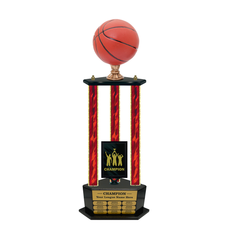 Premium Custom Perpetual Basketball Trophy - Type 3P003/P38B Series 2RG3003