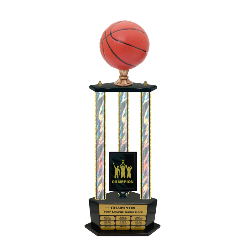 Premium Custom Perpetual Basketball Trophy - Type 3P003/P38B Series 2RG3003