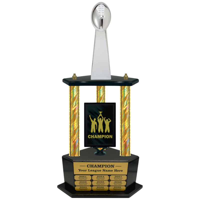 Premium Custom Perpetual Football Trophy - Type 3P003/P38B Series 2RF148