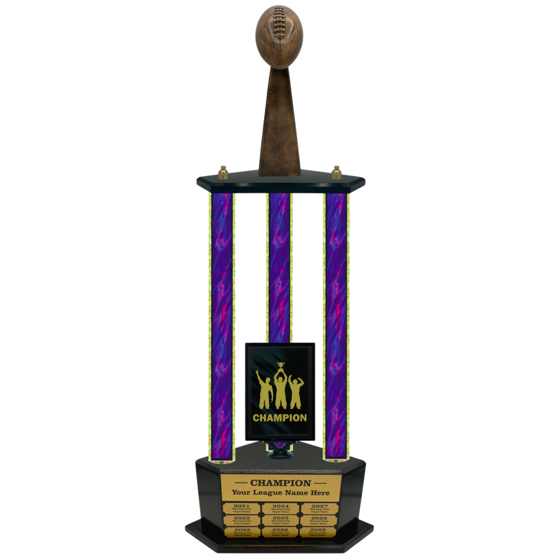 Premium Custom Perpetual Football Trophy - Type 3P003/P38B Series 2RF143