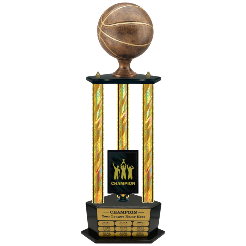 Premium Custom Perpetual Basketball Trophy - Type 3P003/P38B Series 2RFA2812