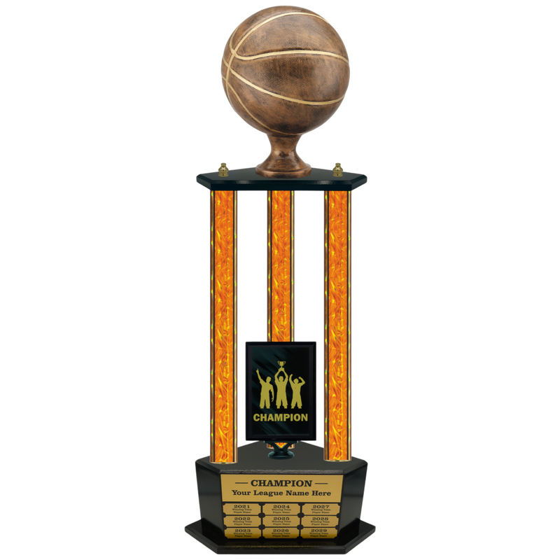 Premium Custom Perpetual Basketball Trophy - Type 3P003/P38B Series 2RFA2812