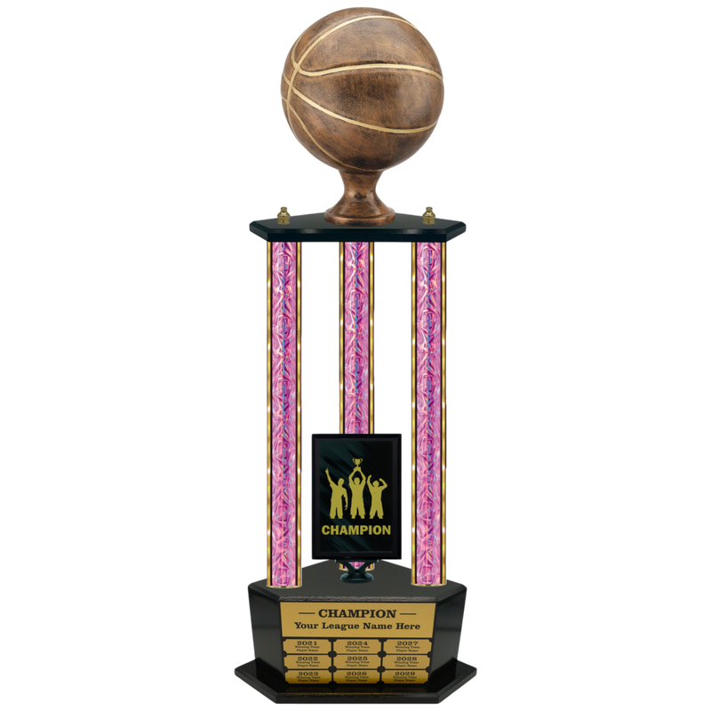 Premium Custom Perpetual Basketball Trophy - Type 3P003/P38B Series 2RFA2812