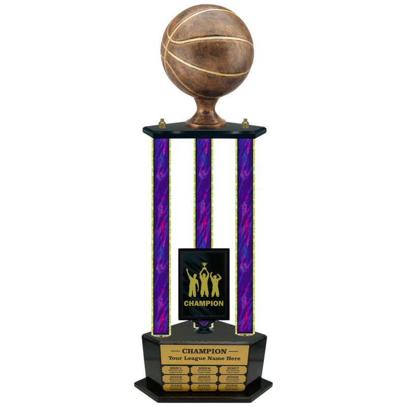 Premium Custom Perpetual Basketball Trophy - Type 3P003/P38B Series 2RFA2812