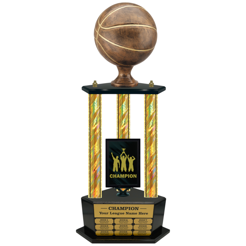 Premium Custom Perpetual Basketball Trophy - Type 3P003/P38B Series 2RFA2812