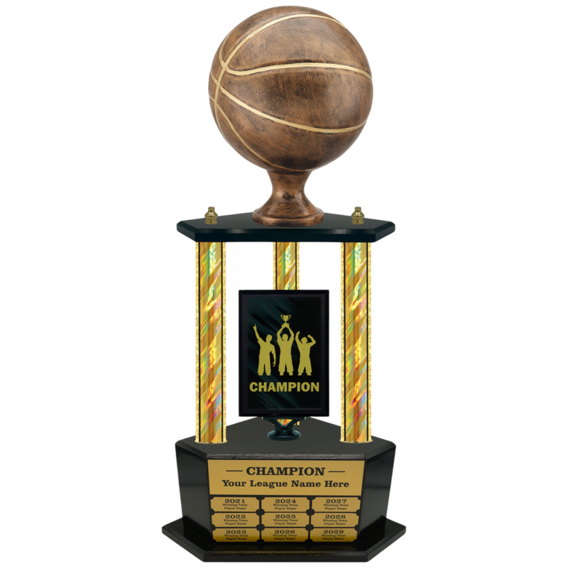 Premium Custom Perpetual Basketball Trophy - Type 3P003/P38B Series 2RFA2812