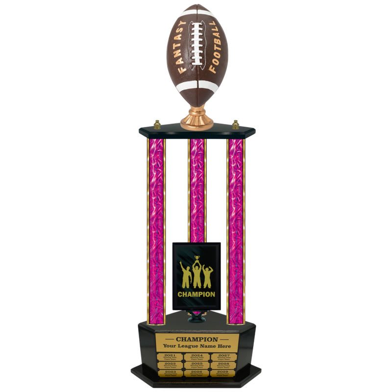 Premium Custom Perpetual Fantasy Football Trophy - Type 3P003/P38B Series 2RF2022