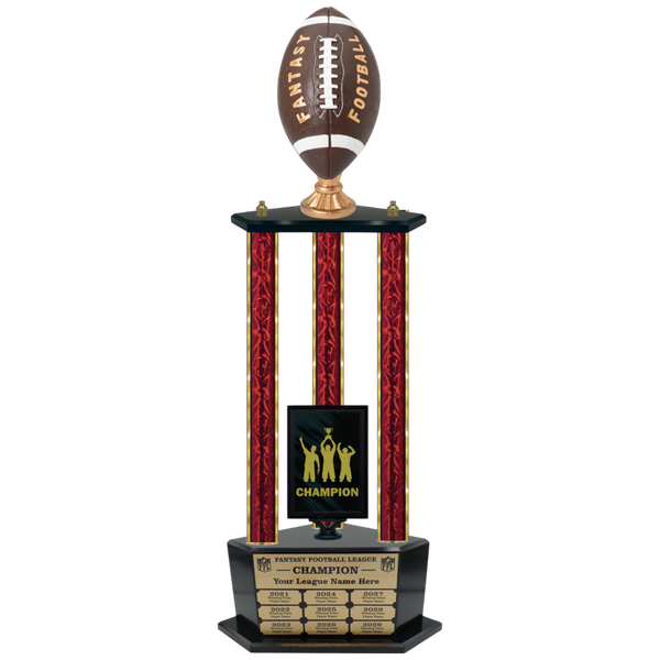 Premium Custom Perpetual Fantasy Football Trophy - Type 3P003/P38B Series 2RF2022