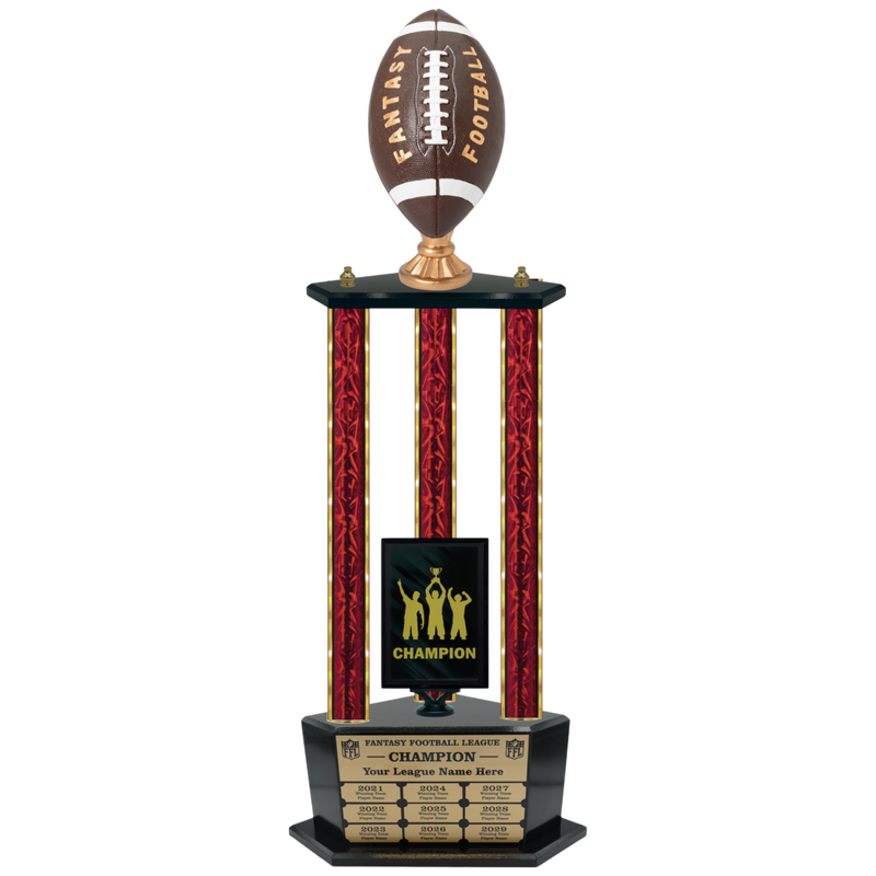 Premium Custom Perpetual Fantasy Football Trophy - Type 3P003/P38B Series 2RF2022