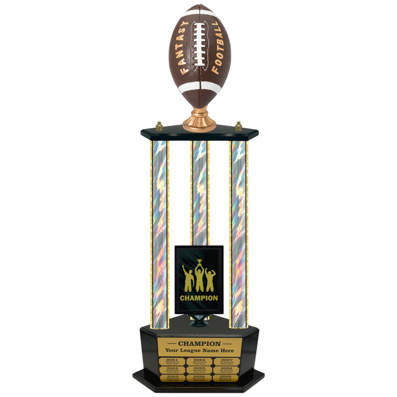 Premium Custom Perpetual Fantasy Football Trophy - Type 3P003/P38B Series 2RF2022