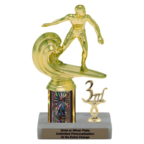 Custom Surfing Trophy - Type L Series 3619