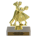 Custom Dance Couple Trophy - Type A Series 3628