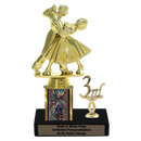 Custom Dance Couple Trophy - Type L Series 3628