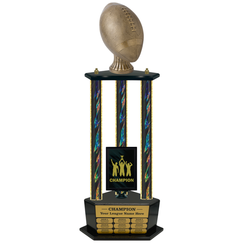 Premium Custom Perpetual Football Trophy - Type 3P003/P38B Series 3RA703AG