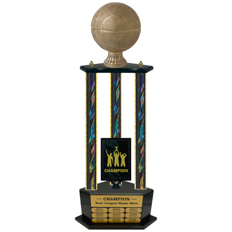 Premium Custom Perpetual Basketball Trophy - Type 3P003/P38B Series 3RA702AG