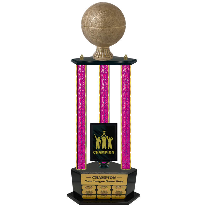 Premium Custom Perpetual Basketball Trophy - Type 3P003/P38B Series 3RA702AG