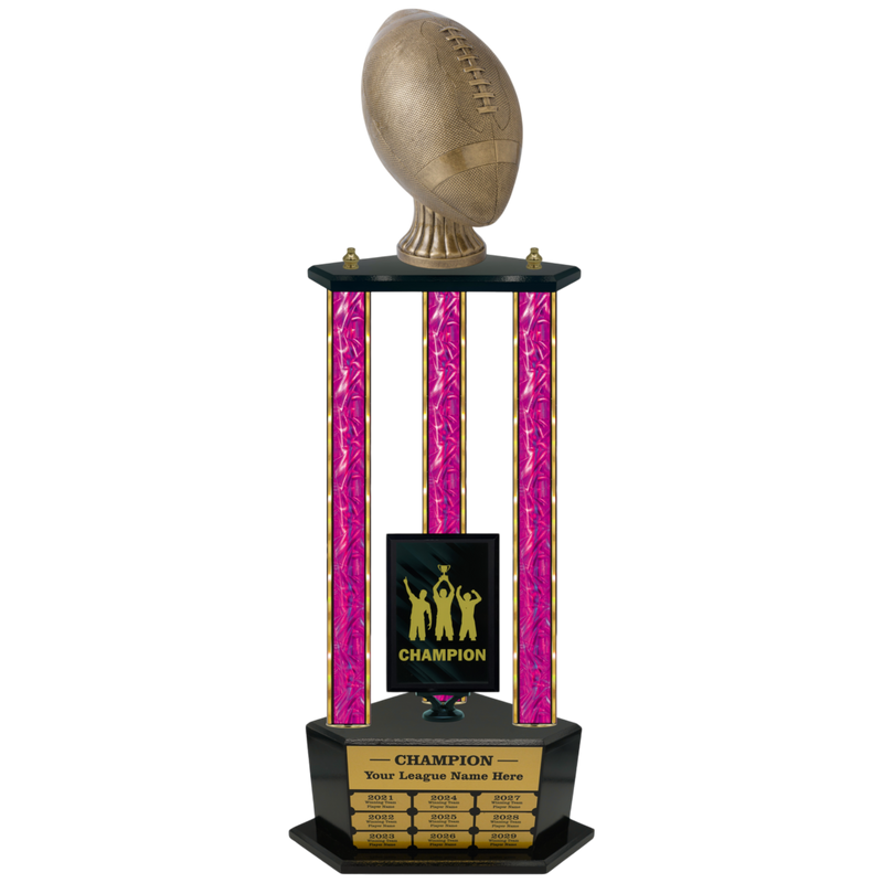 Premium Custom Perpetual Football Trophy - Type 3P003/P38B Series 3RA703AG