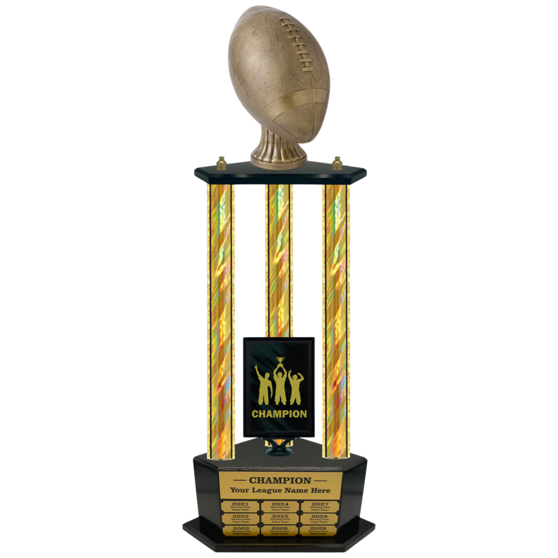 Premium Custom Perpetual Football Trophy - Type 3P003/P38B Series 3RA703AG