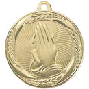 2MS4 Laurel Nobilis Series Praying Hands Themed Medal