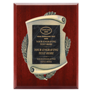 2E45 Framed Series Black Marble to Gold Laser Plaque