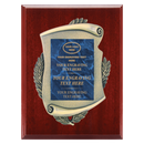 2E45 Framed Series Blue Marble to Gold Laser Plaque