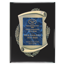 2E45 Framed Series Blue Marble to Gold Laser Plaque