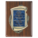 2E45 Framed Series Blue Marble to Gold Laser Plaque