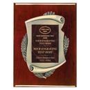 2E45 Framed Series Burgundy Marble to Gold Laser Plaque