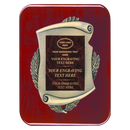 2E45 Framed Series Burgundy Marble to Gold Laser Plaque