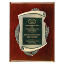 2E45 Framed Series Green Marble to Gold Laser Plaque