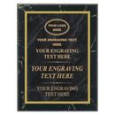 MPL Series Black Marble to Gold Laser Plaque