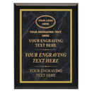 MPL Series Black Marble to Gold Laser Plaque